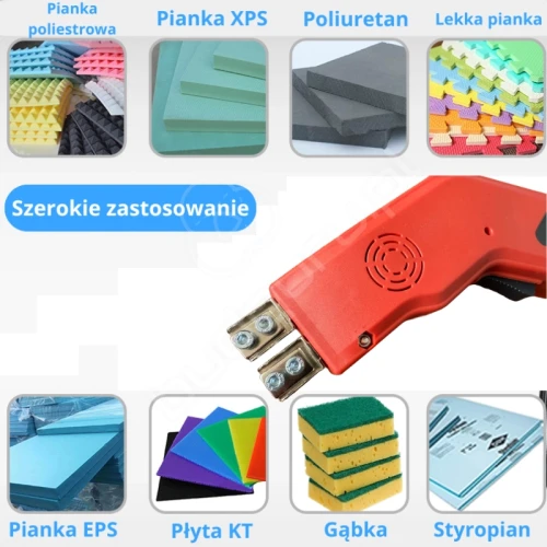 Pro Bauteam ZESTAW Nóż termiczny Styrocutter 250W do cięcia styropianu