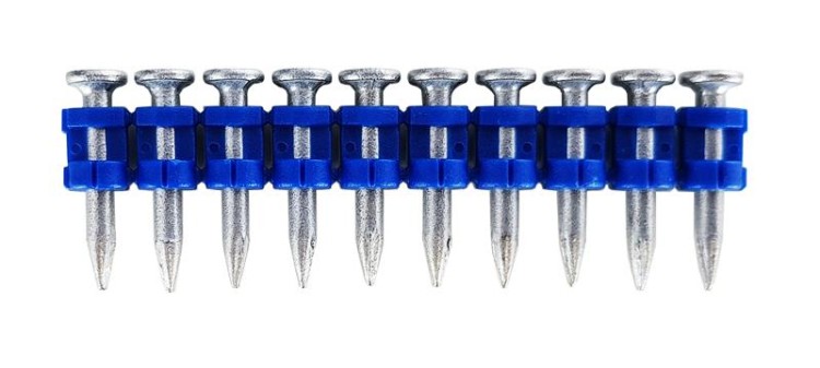 Gwoździe do betonu i stali na taśmie do gwoździarki