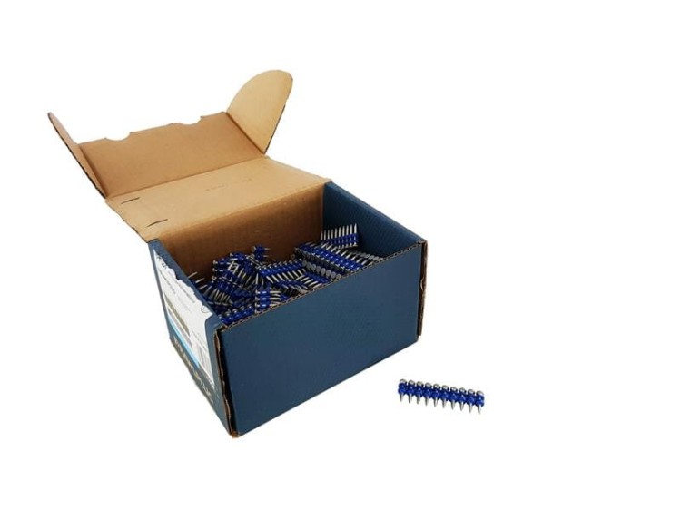 Gwoździe do betonu i stali na taśmie do gwoździarki