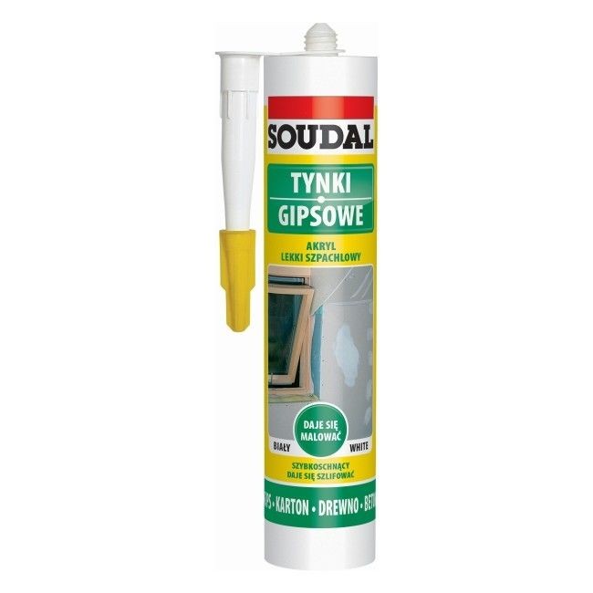 SOUDAL Akryl lekki szpachlowy 280ml biały