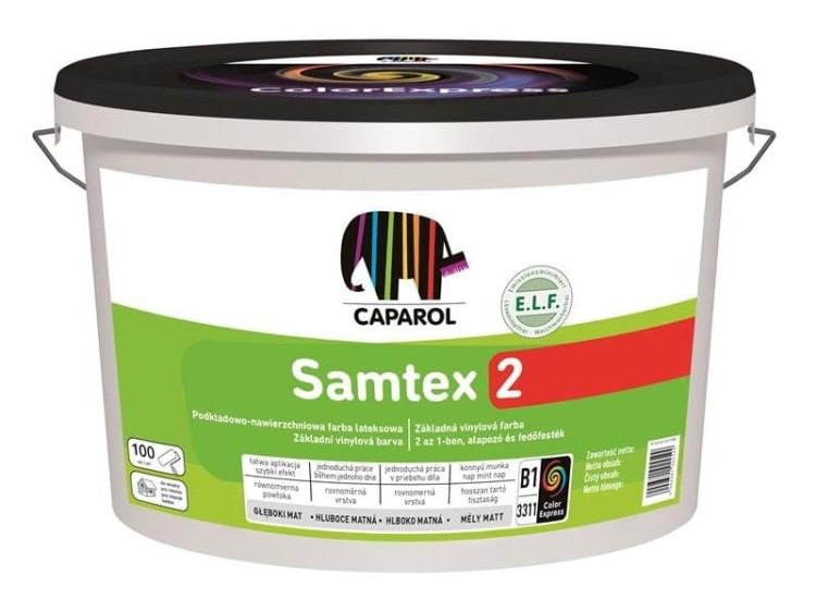 Farba lateksowa, matowa, Caparol Samtex 2