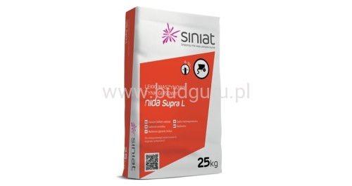 Gips tynk maszynowy, lekki, Nida SUPRA L, 25kg