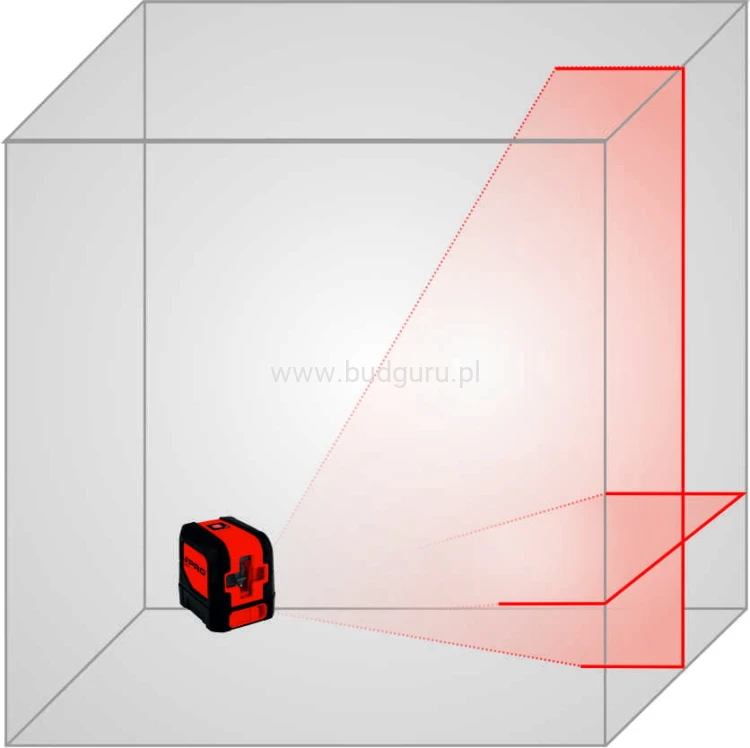 Laser krzyżowy SMART 1.1 czerwona wiązka 3-01-06-L1-245
