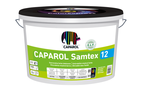 Caparol Samtex 12 satynowa farba lateksowa szorowalna 10L biała B1