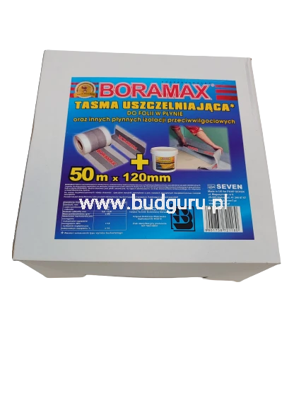 Taśma uszczelniająca gumowa do hydroizolacji dyspersyjnej Boramax