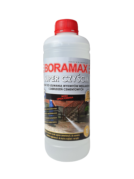 Czyścik do klinkieru, preparat do usuwania zabrudzeń cementowych, wykwitów 1 litr