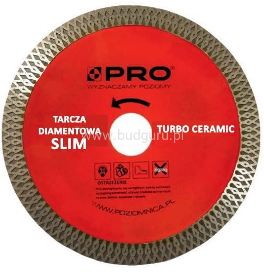 Tarcza diamentowa do ceramiki SLIM 125x1.2x10x22.2 mm WT-DD-C125S