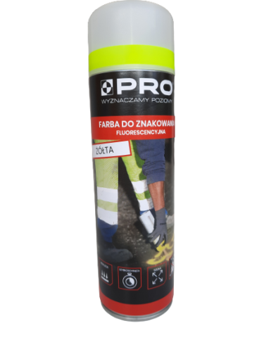 Farba do znakowania fluorescencyjna żółta 500ml