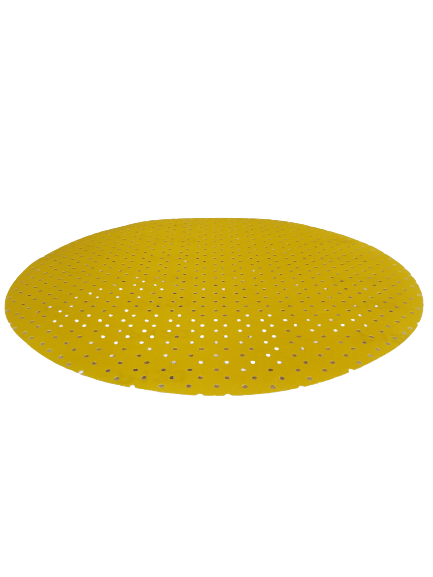 Papier ścierny na rzep, krążki do żyrafy z otworami żółty 225mm