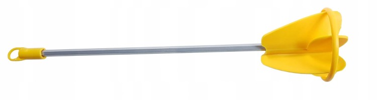 Mieszadło do farb z tworzywa 86 mm x 400 mm, jednocześnie miesza w dwóch kierunkach