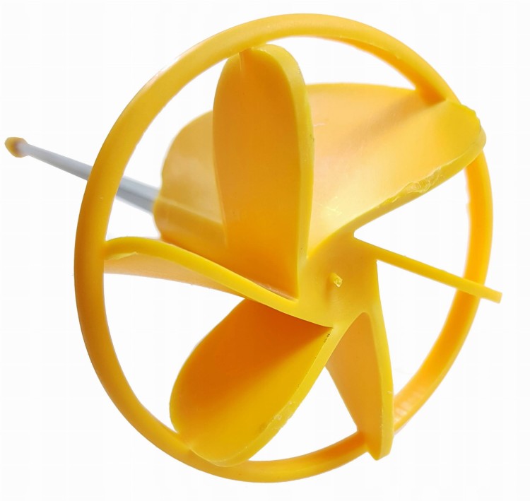 Mieszadło do farb z tworzywa 86 mm x 400 mm, jednocześnie miesza w dwóch kierunkach