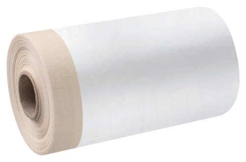 Masq - Storch Folia malarska ochronna z taśmą papierową 210cm x 20m CoverMasq Classic 7dni elektrostatyczna
