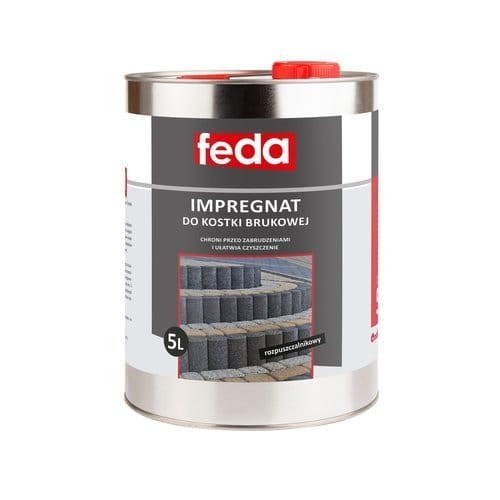 Impregnat do kostki matowy Feda, rozpuszczalnikowy 5L , zabezpiecza, ale nie zmienia koloru kostki