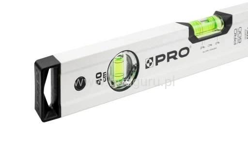POZIOMNICA-PRO600-BIALA-Z-LIBELLA-2-40-CM-EAN-GTIN-5906245911079.webp