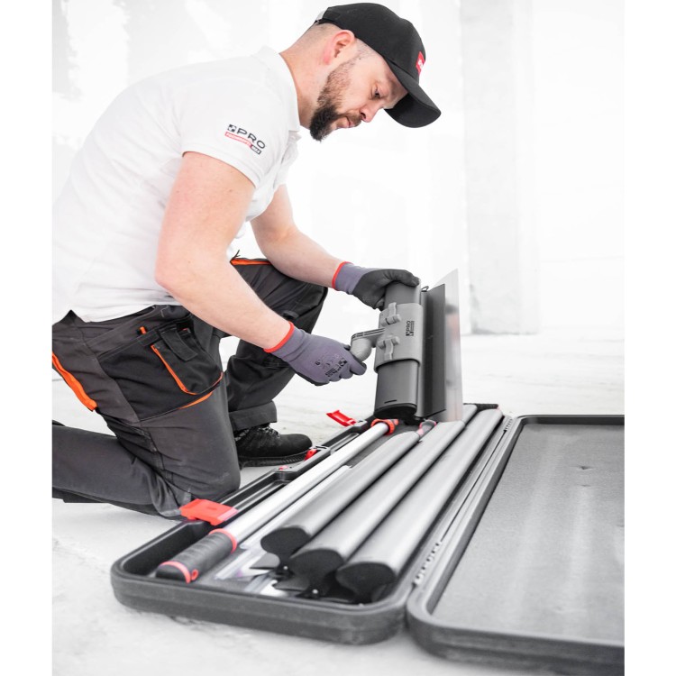 Noże do gładzi, zestaw noży do gładzi PRO ALU 25,40,60,80 cm w walizce transportowej