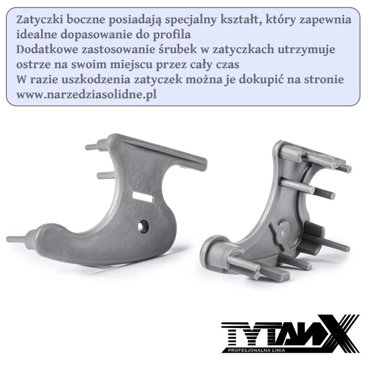 Zestaw noży do gładzi Tytanx 80,60,40,25 cm zestaw szpachli do gładzi, noże do gładzi