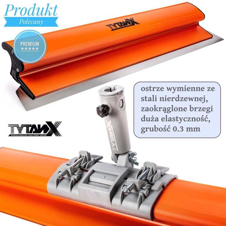 Zestaw noży do gładzi Tytanx [60,25cm] zestaw szpachli do gładzi, noże do gładzi