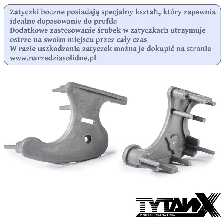 Zestaw noży do gładzi Tytanx [60,25cm] zestaw szpachli do gładzi, noże do gładzi
