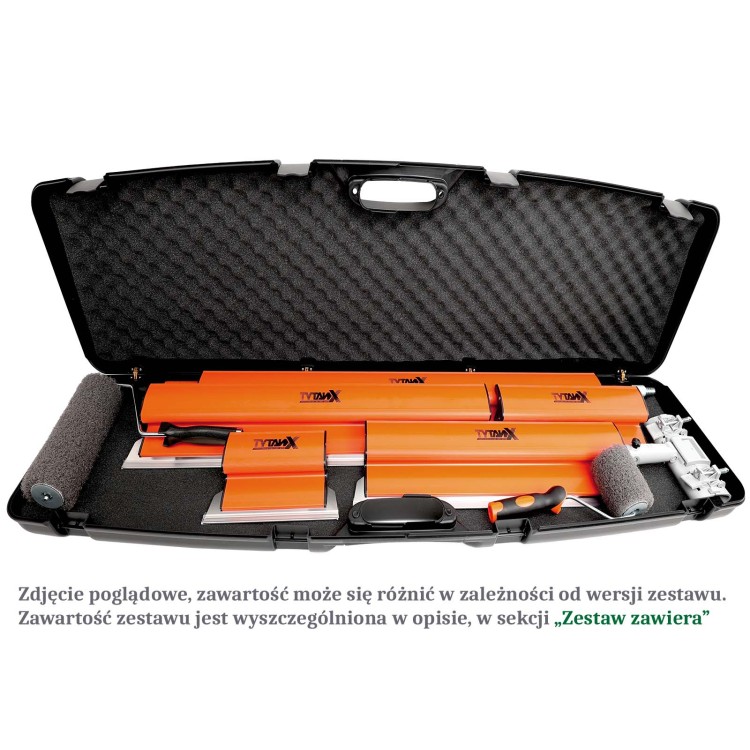 Noże do gładzi Tytanx TX5 Premium Edition 100,80,60,40,25 cm, zestaw noży do gładzi