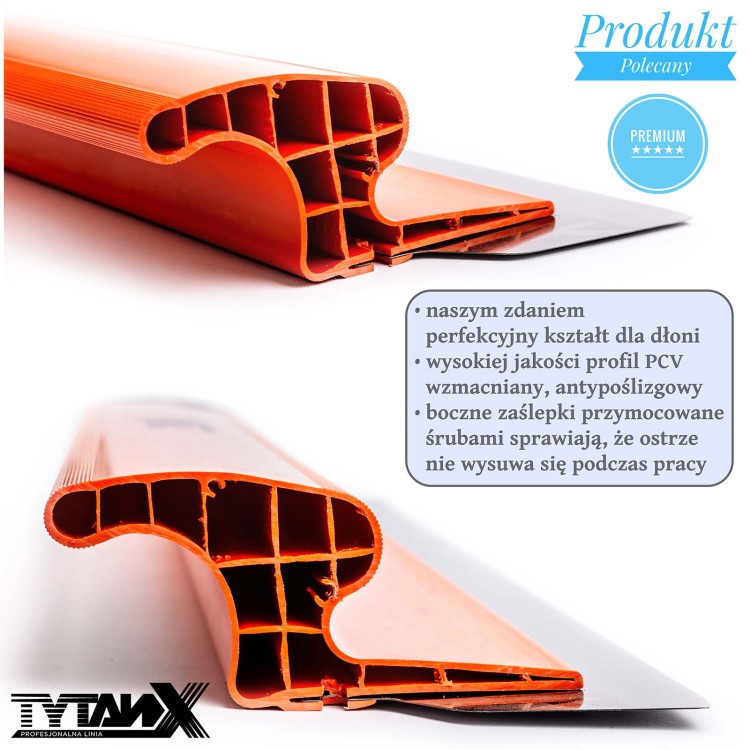 Noże do gładzi Tytanx TX5 Premium Edition 100,80,60,40,25 cm, zestaw noży do gładzi
