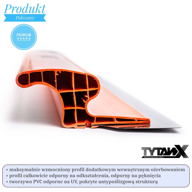 Noże do gładzi Tytanx TX5 Premium Edition 100,80,60,40,25 cm, zestaw noży do gładzi