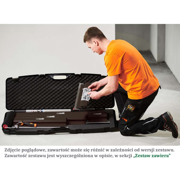 Noże do gładzi, zestaw noży do gładzi Tytanx, 100,80,60,40,25 cm zestaw szpachli do gładzi