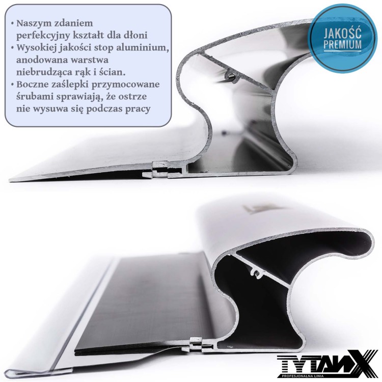 Noże do gładzi, zestaw noży do gładzi Tytanx, 100,80,60,40,25 cm zestaw szpachli do gładzi