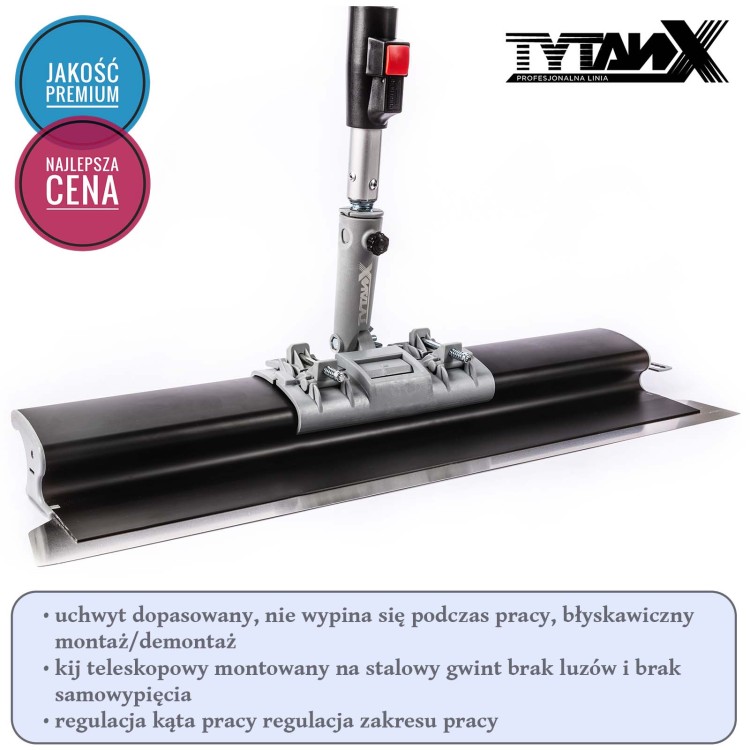 Noże do gładzi, zestaw noży do gładzi Tytanx, 100,80,60,40,25 cm zestaw szpachli do gładzi