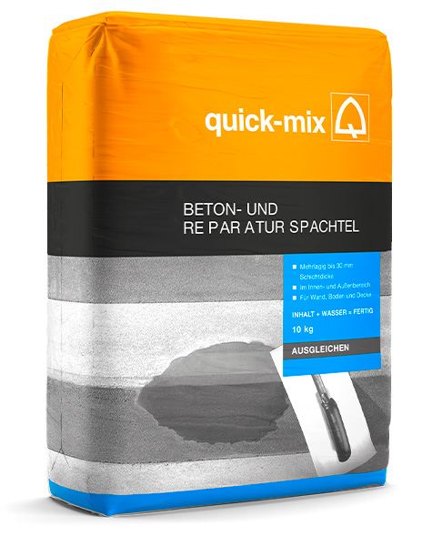 Quick-Mix BRS Cementowa masa szpachlowa do wyrównywaniu posadzek betonowych, zaprawa wyrównująca 1-15mm, 25kg