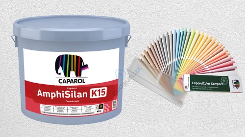 Caparol Amphisilan Fassadenputz, tynk silikonowy baranek 1.5mm K15, biały 25 kg