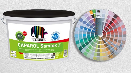 Caparol Samtex 2, matowa farba lateksowa podkładowa 10L biała