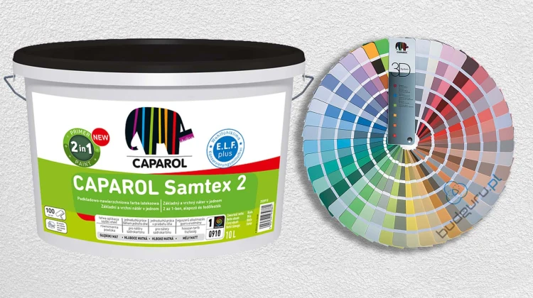 Caparol Samtex 2, matowa farba lateksowa podkładowa 10L biała