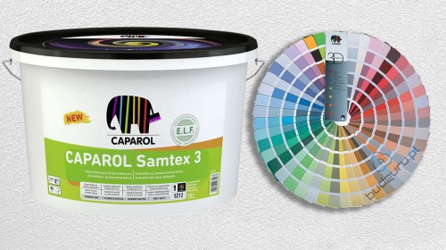 Caparol Samtex 3, ELF matowa farba lateksowa, antyrefleksyjna 10L biała