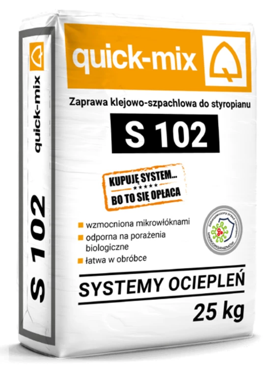 Quick-Mix S102 - klej do styropianu i siatki 25kg