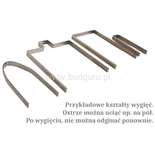 Blaszka do boniowania, ostrze do wycinania kanałów w styropianie, blaszka do samodzielnego wyginania kształtów pod bonie dł 30cm