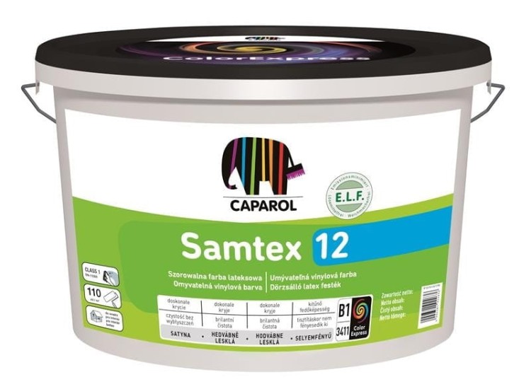Farba lateksowa, satynowa, Caparol Samtex 12