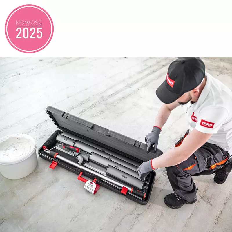 Noże do gładzi, zestaw noży do gładzi PRO Titan ALU 25,40,60,80 cm w walizce transportowej