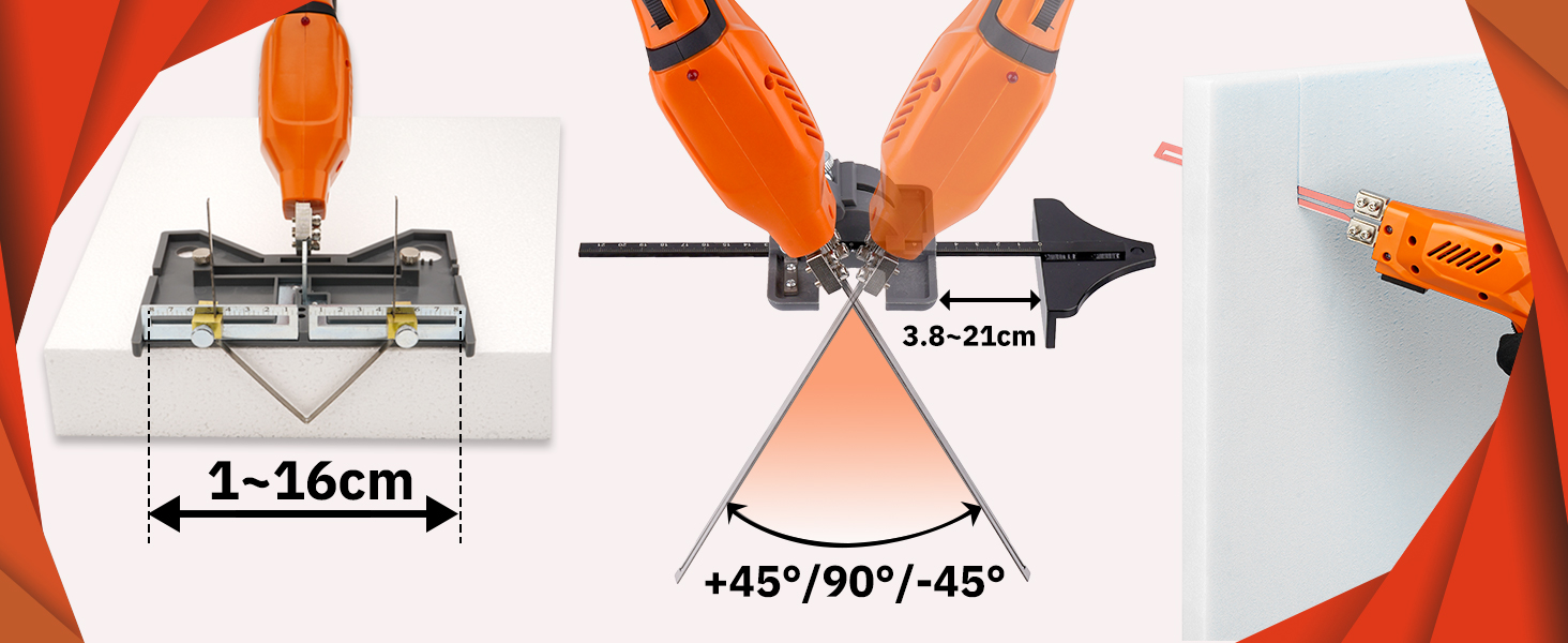 Profesjonalny nóż do cięcia styropianu, wycinania kanałów, boni - Budguru EPS Knife Premium+